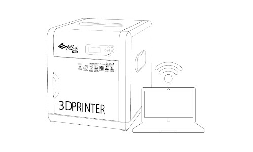 Drukarka 3D Da Vinci 1.0 Pro 3in1 Bezprzewodowe drukowanie